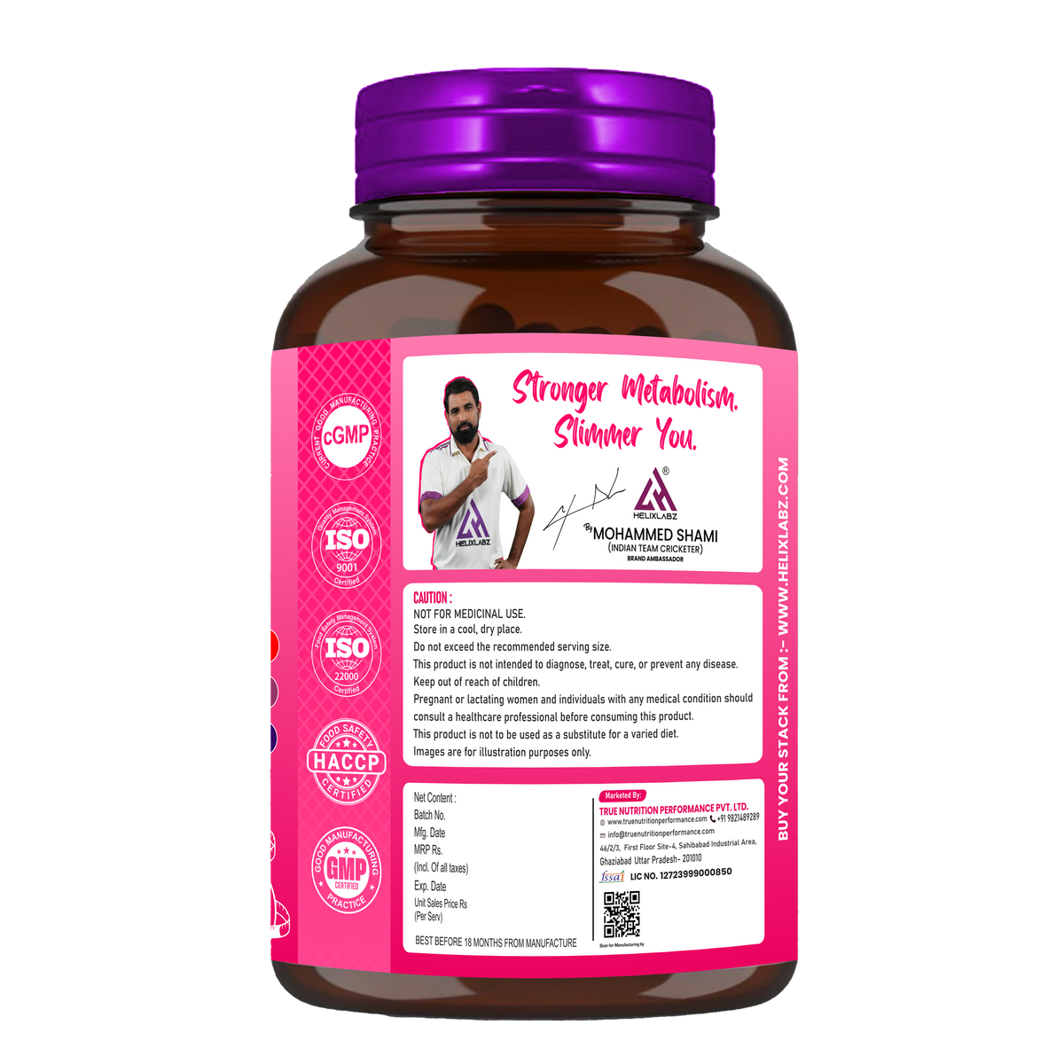 Burn Queen Slimming Capsules for Women (90 Veg Capsules)