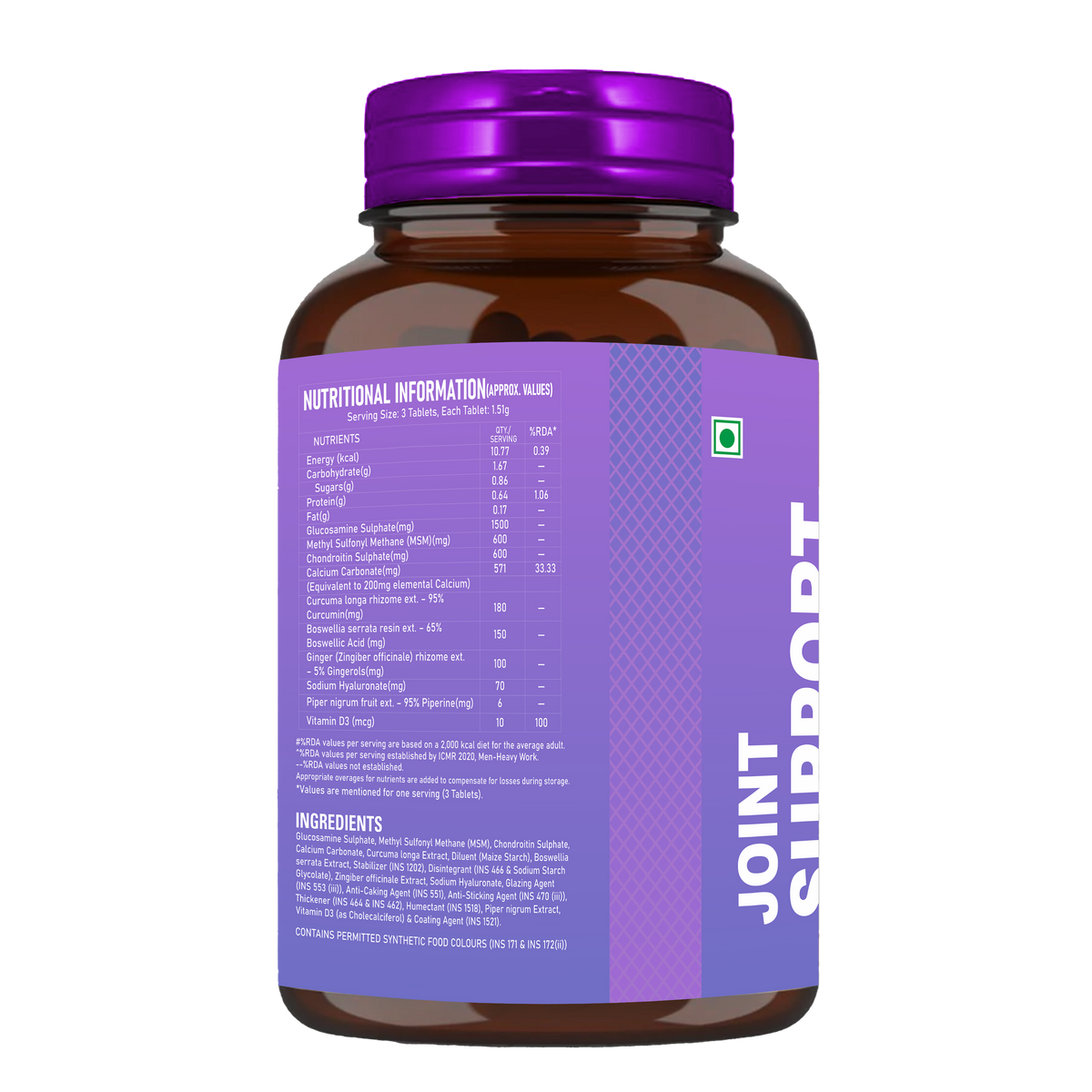 HelixLabz Joint Support Tablets – Advanced Joint Health Formula with Glucosamine, MSM & Calcium (90 Tablets)