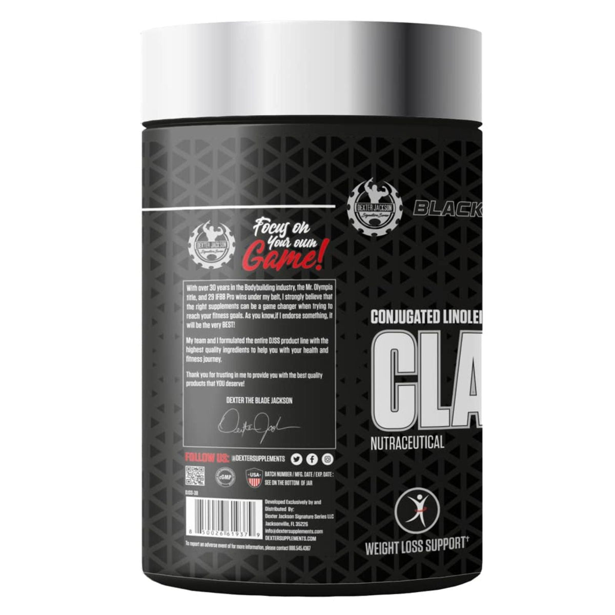 Dexter Jackson Black Series CLA 1250Mg 90 Softgel