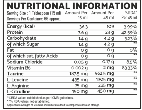MG PRO Amino Power Liquid – Cola Blast (1000ml, 66 Servings) | Fast-Absorbing Amino Formula