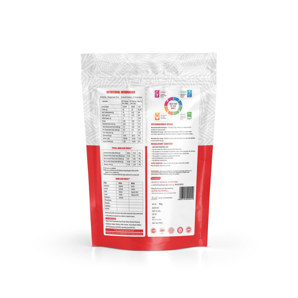 MG Premium Whey Protein 900Gm (2 Lbs)