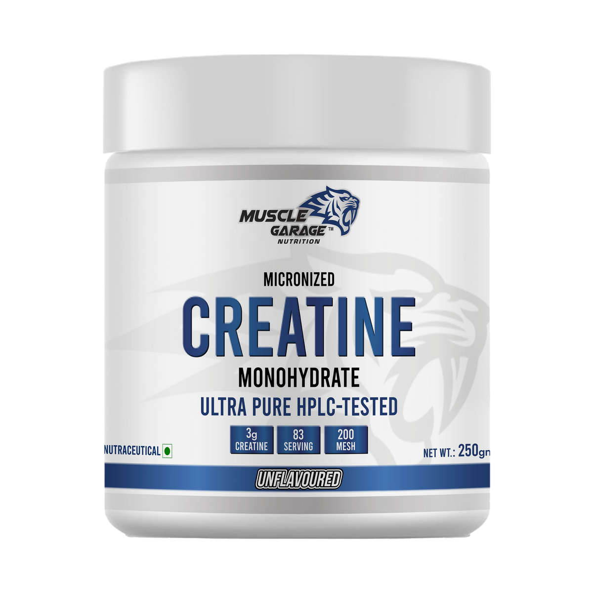 MG Creatine Monohydrate Powder – 250g (Unflavoured) | Ultra Pure HPLC-Tested