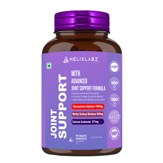 HelixLabz Joint Support Tablets – Advanced Joint Health Formula with Glucosamine, MSM & Calcium (90 Tablets)