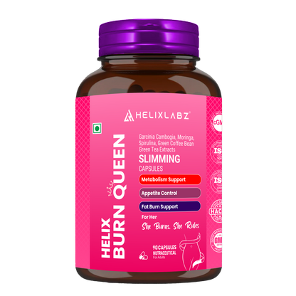 Burn Queen Slimming Capsules for Women (90 Veg Capsules)