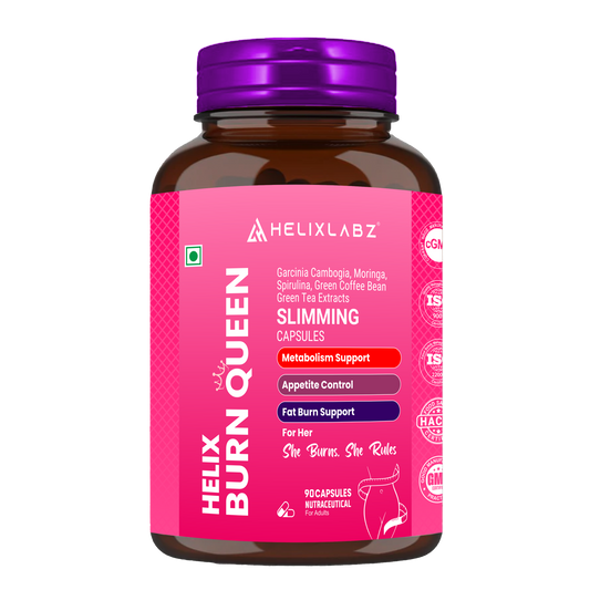 Burn Queen Slimming Capsules for Women (90 Veg Capsules)