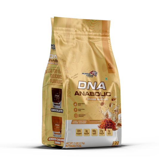 Package of DNA Anabolic Mass Gainer on a white background