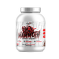 Mass gainer supplement container with 'Mammoth' branding on a white background