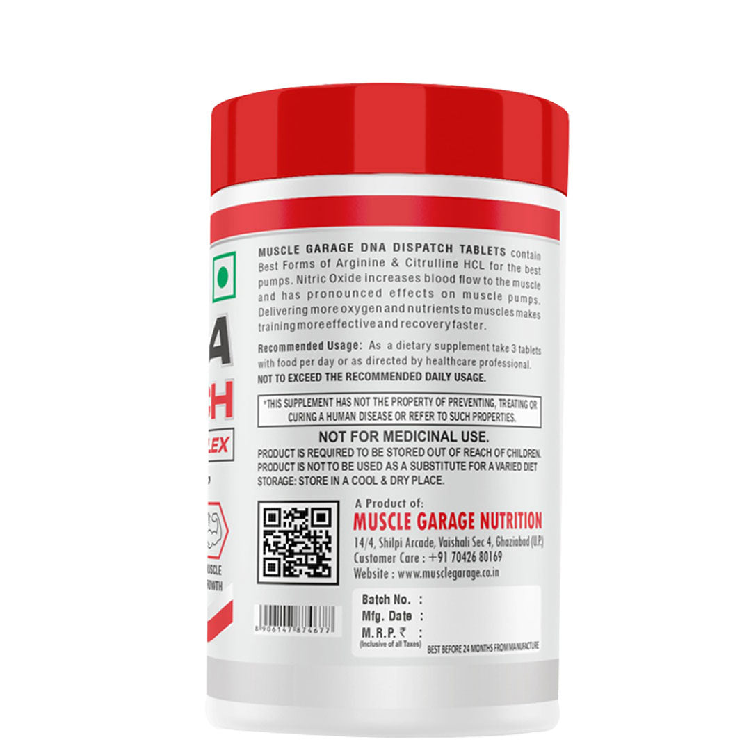 DNA Dispatch Nitric Oxide Complex – Advanced Pump Formula | 90 Tablets