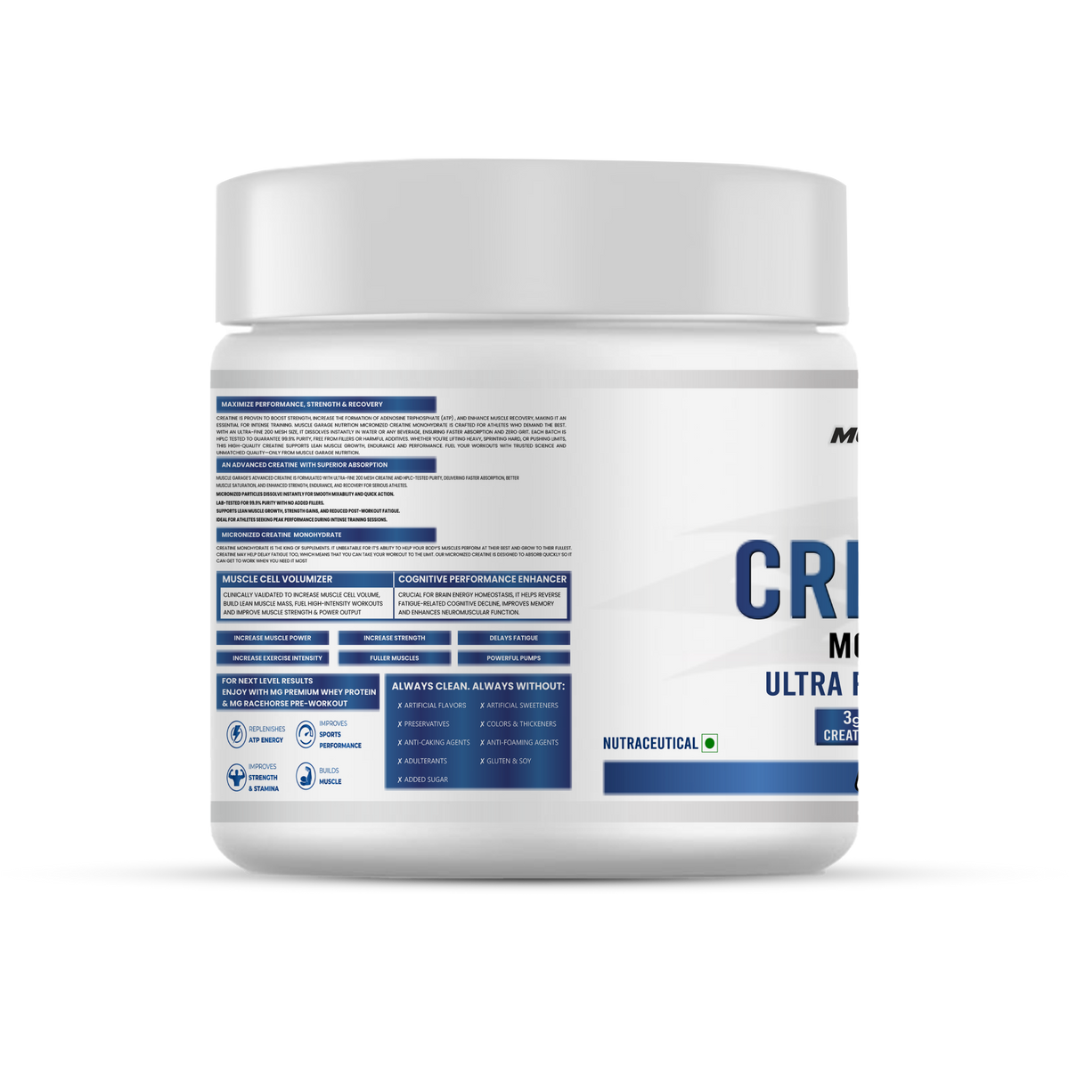 Supplement container labeled 'C4' on a white background