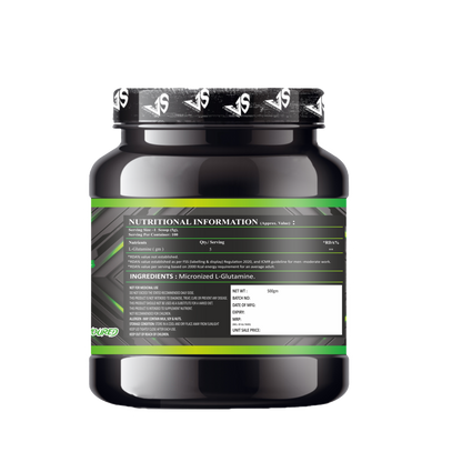 V-SHAPE Micronized Ultra Filtered Glutamine 500Gm - V-Shape Supps