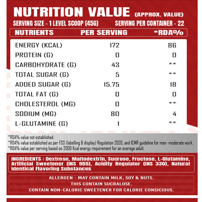 Muscle Garage DNA Carb Fuel (1Kg) – Superior Carbohydrate Formula | 22 Servings