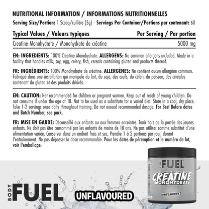 Applied Nutrition BodyFuel Creatine Monohydrate Powder (300g - 60 Servings)