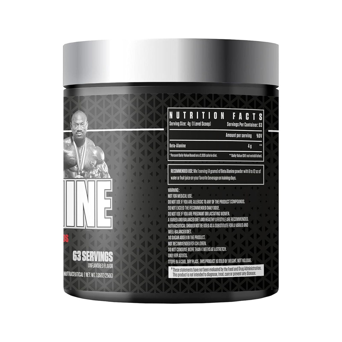 Dexter Jackson Black Series Beta Alanine- 250Gm, 63 Serving
