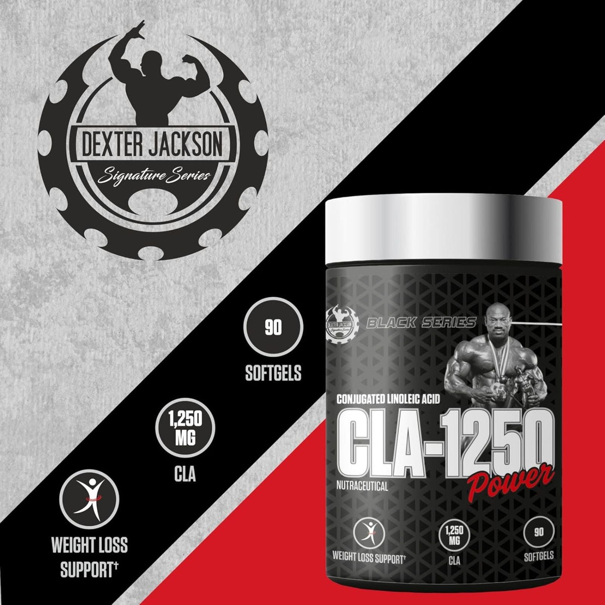 Dexter Jackson Black Series CLA 1250Mg 90 Softgel