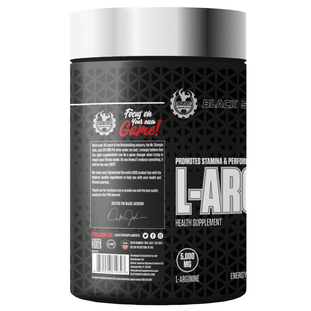 Dexter Jackson Black Series L-arginine 5000 Mg, 120 Tablets