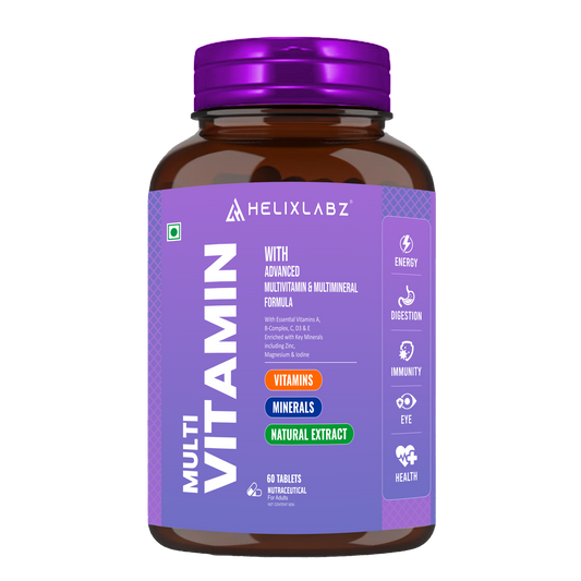 HelixLabz Advanced Multi Vitamin – Complete Multimineral & Multivitamin Formula (60 Tablets)