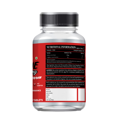 V-Shape Supps L-Arginine 500mg- 120 Tablets - V-Shape Supps