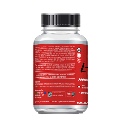 V-Shape Supps L-Arginine 500mg- 120 Tablets - V-Shape Supps