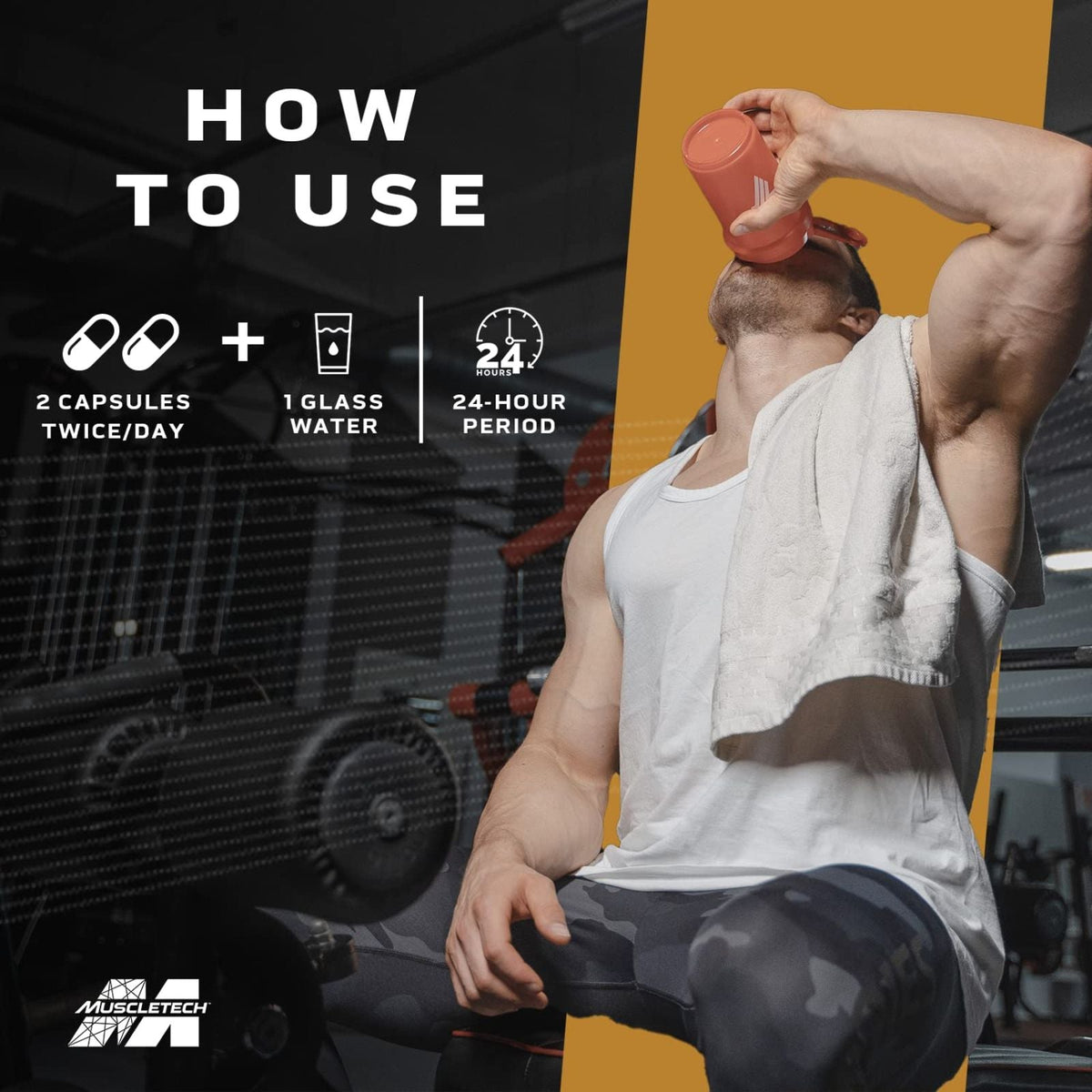 MuscleTech Test HD Elite 60 Veg Capsules