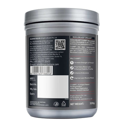 MuscleBlaze Creatine Monohydrate CreAM 320Gm