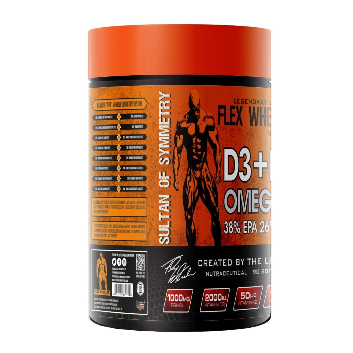 Flex Wheeler Omega-3 D3+K2 -90 Softgel