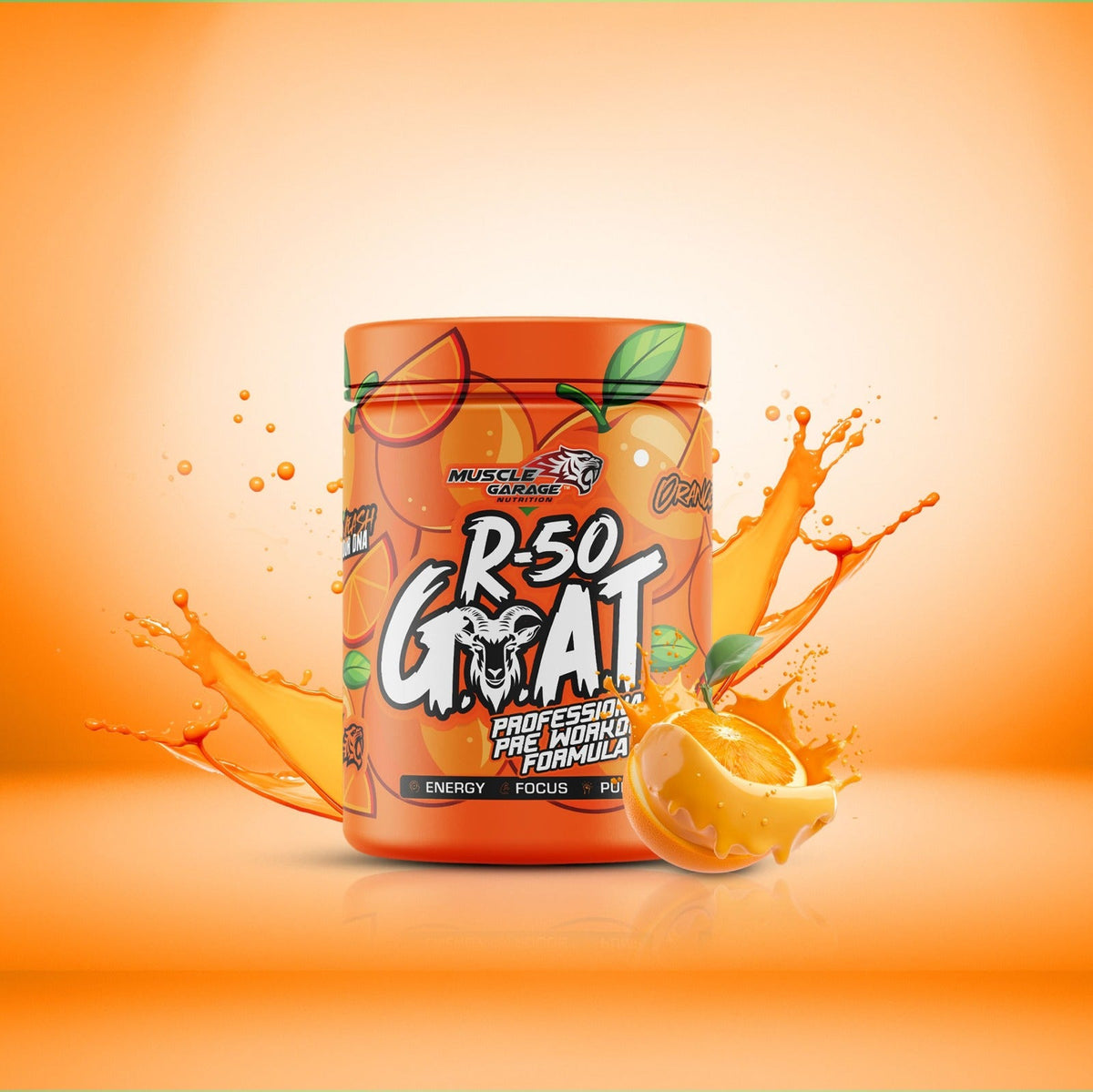 MG R-50 Goat Pre Workout – Performance Formula Powder Free Plastic Shaker