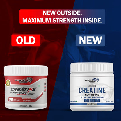 MG Creatine Monohydrate Powder – 100g (33 Servings) | Ultra Pure HPLC-Tested