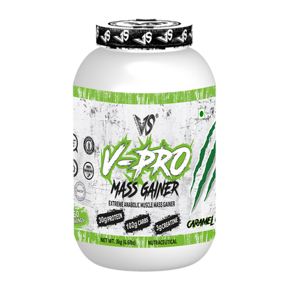 V-SHAPE V-Pro Mass Gainer- 3Kg(6.6Lbs), 66 Servings - V-Shape Supps