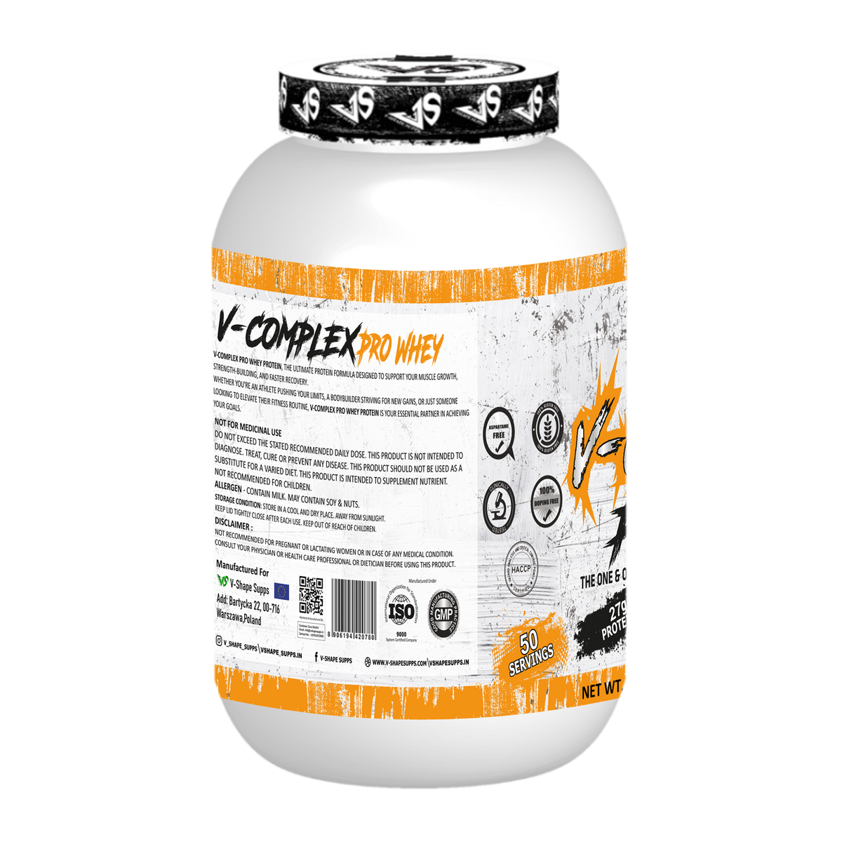 V-SHAPE V-Complex Pro Whey 2KG (4.4LBS) - V-Shape Supps