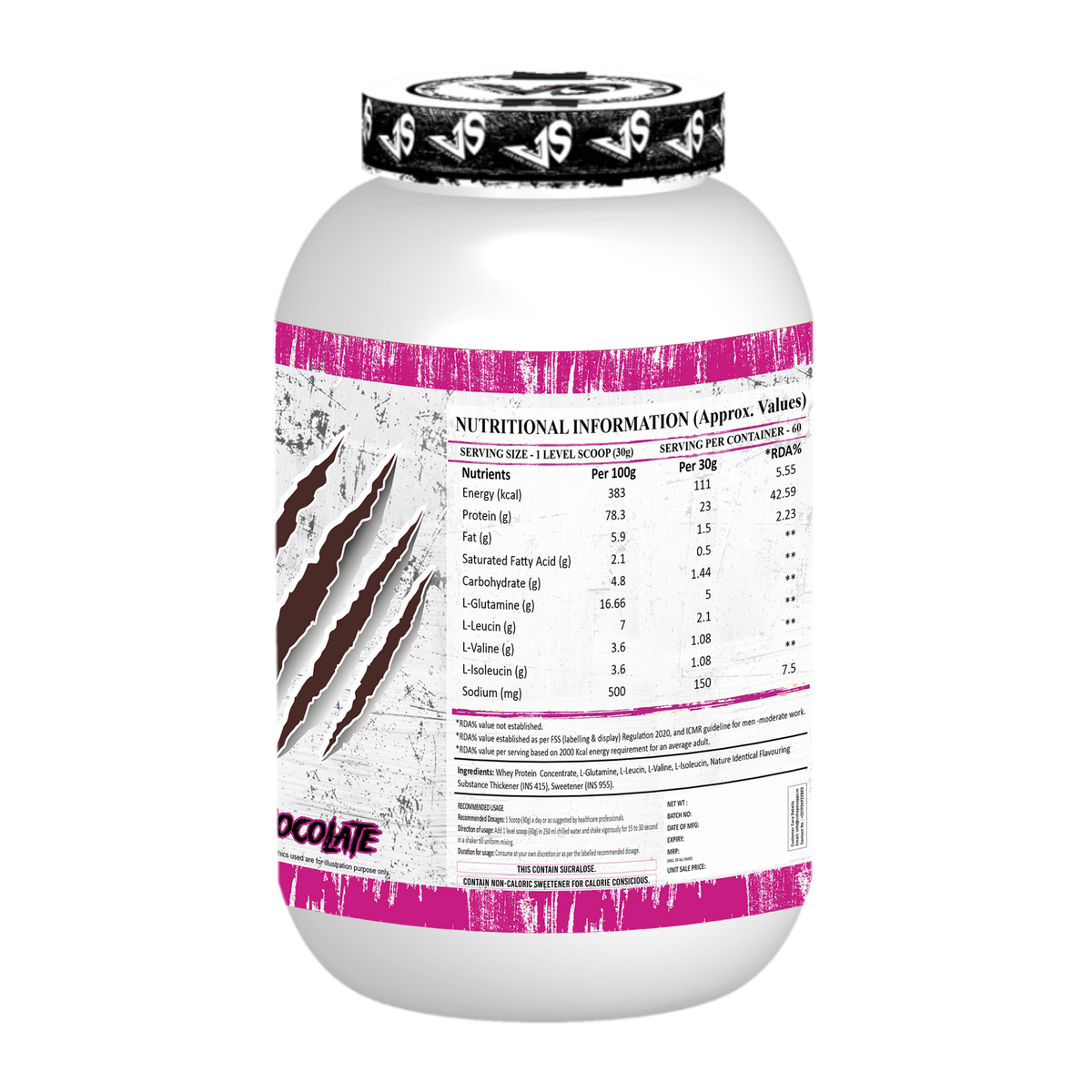 V-SHAPE V-Whey Original- 1.8Kg, 75 Servings - V-Shape Supps