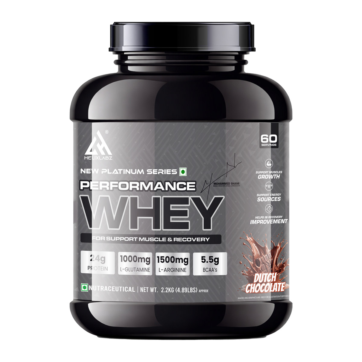 HelixLabz New Platinum Series Performance Whey Protein 2.2kg (4.89Lbs)