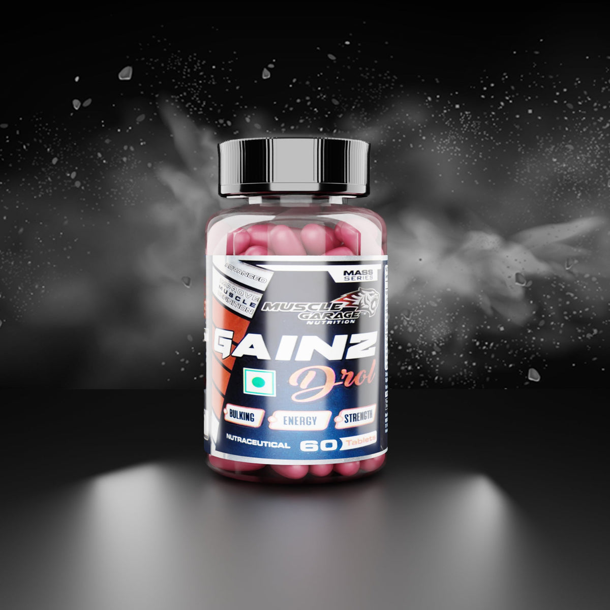 Muscle Garage Gainz Drol – Strength & Performance Support Supplement | 60 Tablets