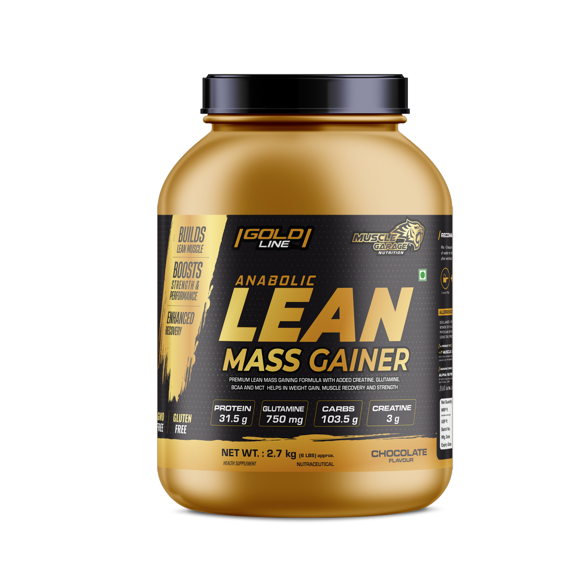 Muscle Garage Anabolic Lean Mass Gainer 2.7Kg(6Lbs)