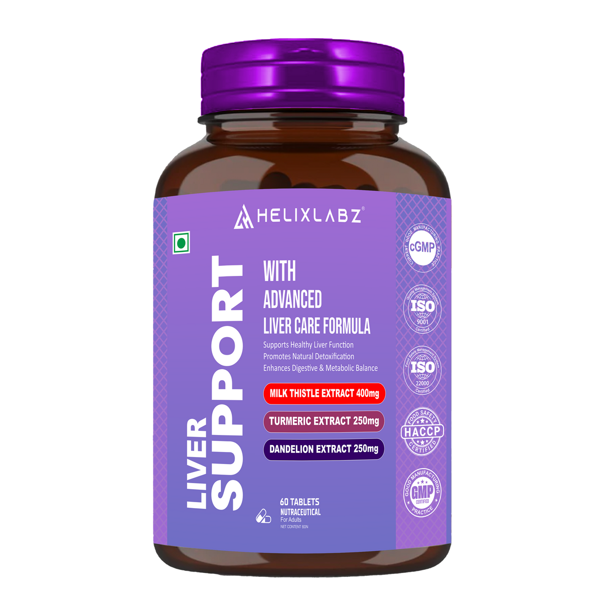 HelixLabz Liver Support – Advanced Liver Care Formula (60 Tablets)