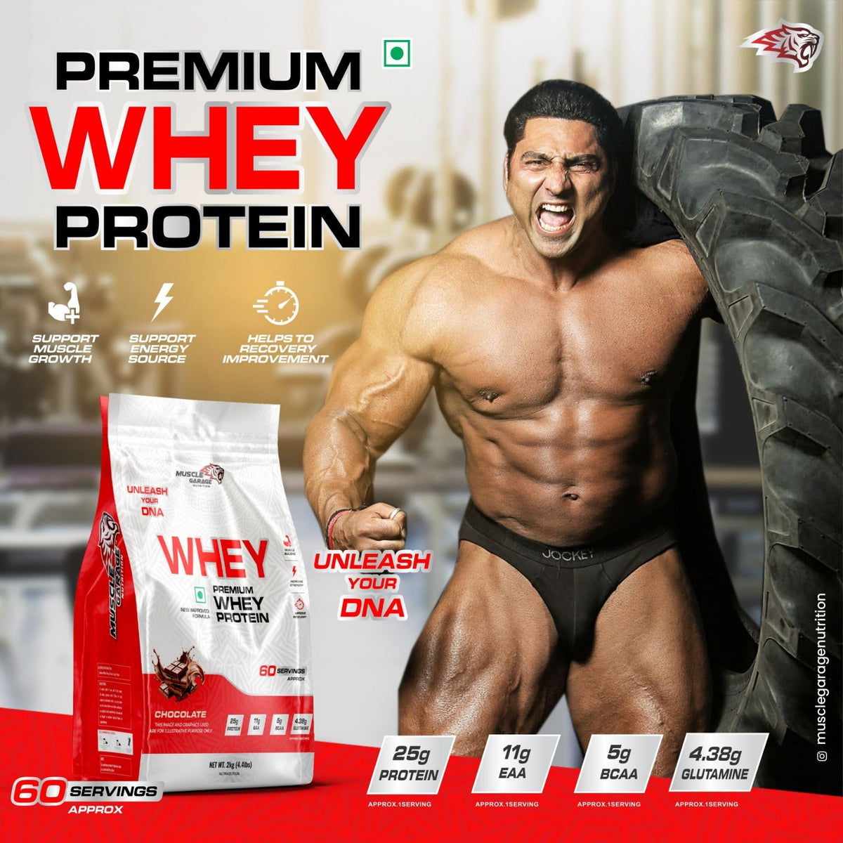 MG Premium Whey Protein 2Kg (4.4Lbs)
