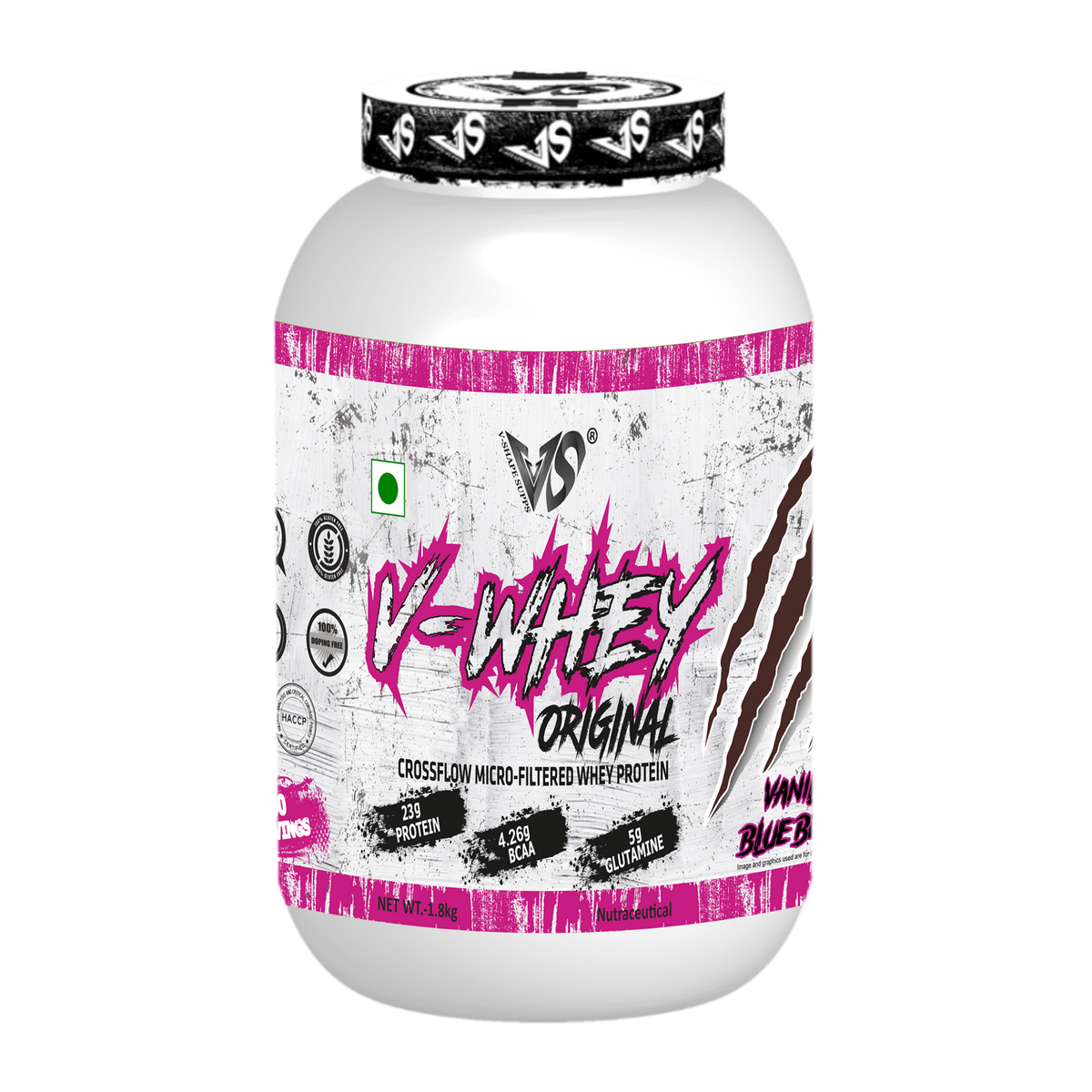 V-SHAPE V-Whey Original- 1.8Kg, 75 Servings - V-Shape Supps