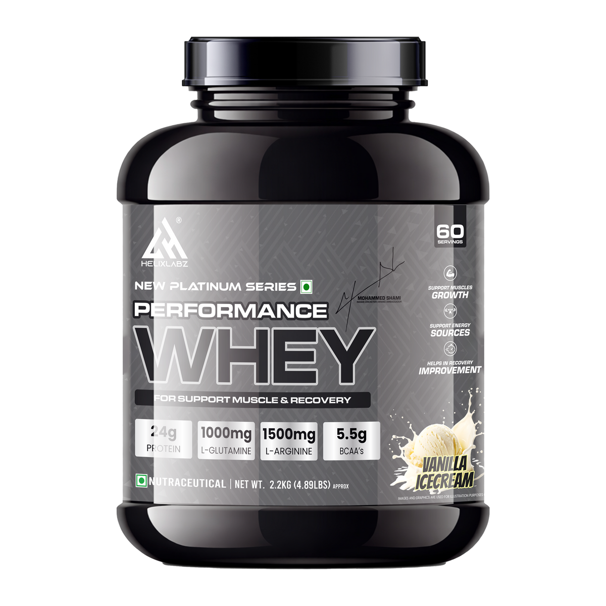 HelixLabz New Platinum Series Performance Whey Protein 2.2kg (4.89Lbs)