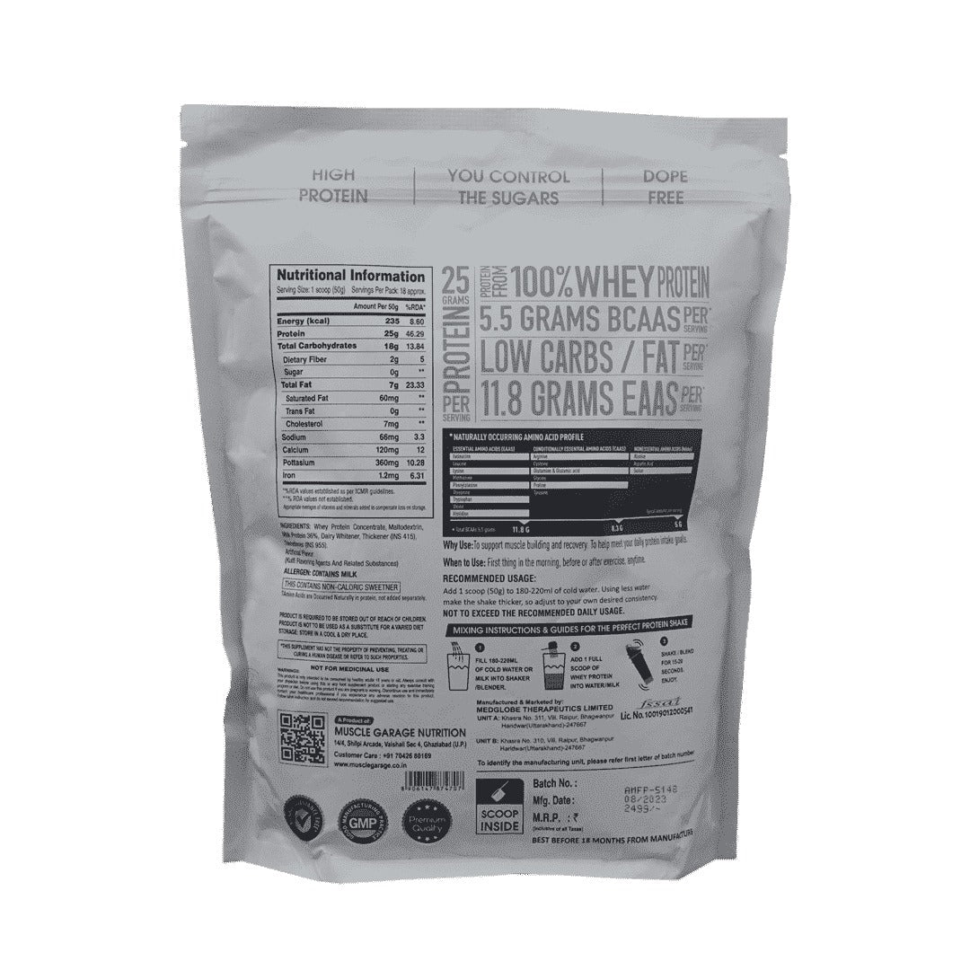 MG Whey Protein Powder – 900g (2Lbs) | Gluten-Free | For Strength & Muscle Support